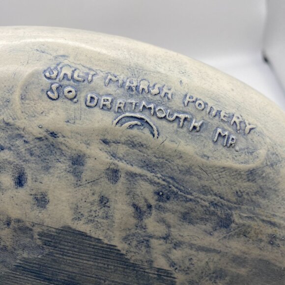 Salt Marsh Pottery Winter Beauty hanging dish trinket rings MA Floral - Picture 9 of 9